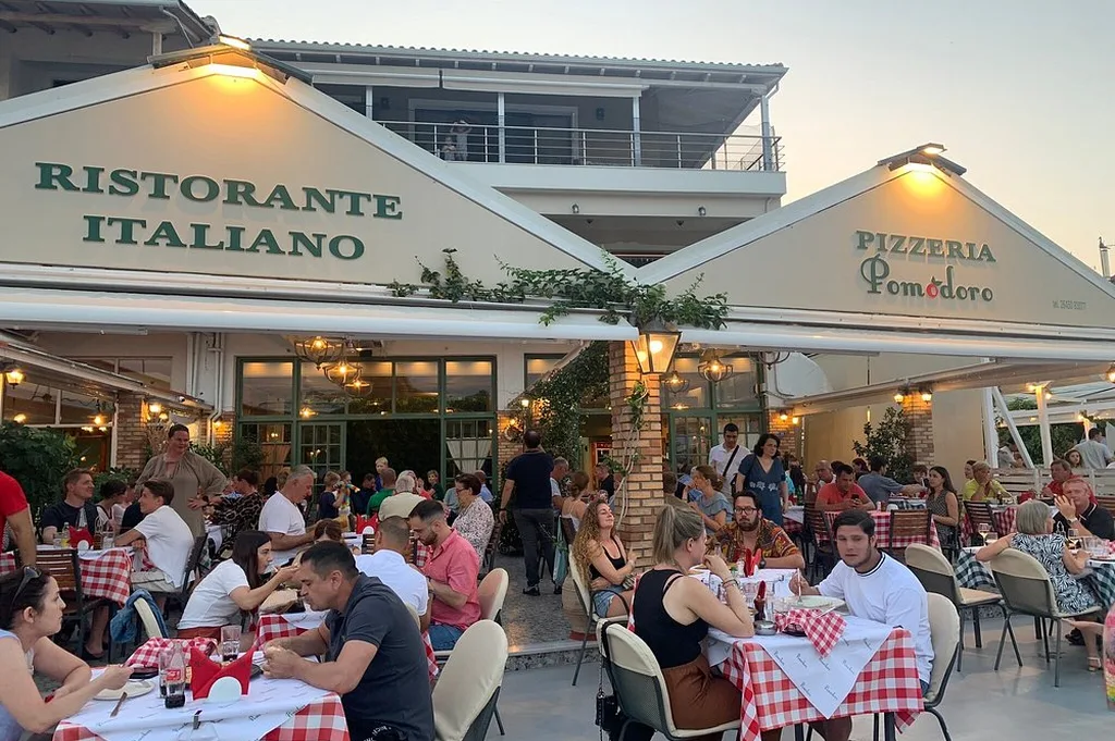 Pomodoro Ristorante Italiano with a busy terrace